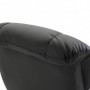 Relax Fåtölj med Massagefunktion och Fotstöd Konstläder Svart