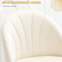 2-pack Matsalsstolar Sammet Beige Skalformat