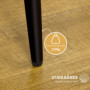 2-pack Matsalsstolar Sammet Beige Skalformat