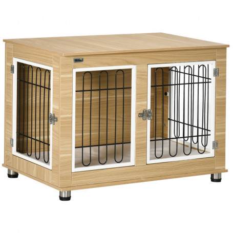 Hundbur med Tvättbar Kudde 90 x 58 x 65 cm
