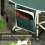 Campingsäng med Tygpåse Grön - Beige 190 x 68 x 52 cm