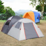 Campingtält 4-5 Personer med Golvmatta 4,90 x 2,50 x 1,85 m