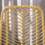 2-pack Barstolar med Rygg Rotting Boho-Design Sitthöjd 66 cm