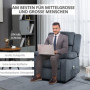 Relax Fåtölj med Lyfthjälp och Fjärrkontroll Sammet Grå