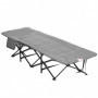 Campingsäng med Mugghållare Vikbar 186 x 68 x 48 cm Svart-Vit