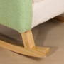 Gungstol för Barn Teddy Fleece Grön Beige