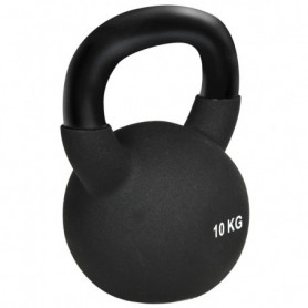Kettlebell 10 kg med Plastbeläggning Svart