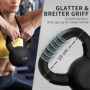 Kettlebell 10 kg med Plastbeläggning Svart