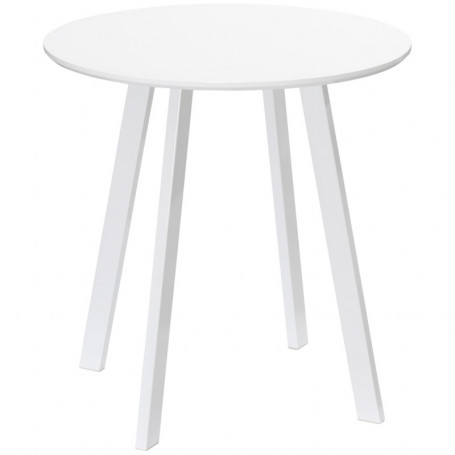 Liten Matbord för 2 Personer 72 x 72 x 75 cm Vit Trä
