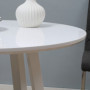 Liten Matbord för 2 Personer 72 x 72 x 75 cm Vit Trä