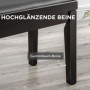 Pianobänk Justerbar i Höjd Svart Läder 63 x 33 x 56 cm