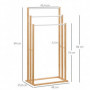Handduksställ Bambu 3 Handdukar 48 x 25,8 x 94 cm