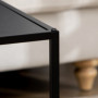 Soffbord Set om 2 Modern Design Svart 40 x 40 x 40 cm