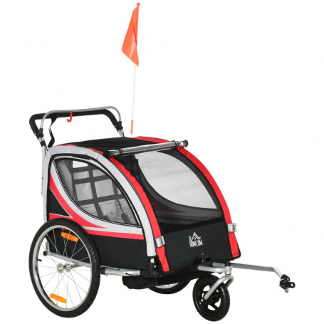 Cykelvagn - Joggingvagn för Barn 2-in-1