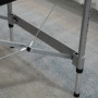 Massagebänk Hopfällbart 186 x 71 x 83 cm Svart Läder