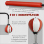 Stående Boxningsställning med 2 Speed ​​​​Balls och Reflexstång