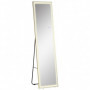 Golvspegel med Belysning Fristående / Väggmonterad 40 x 156,5 cm Guldram
