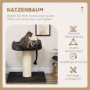 Klöspelare med Kattsäng för Stora Katt 80 x 80 x 78 cm