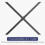Bordsben 2 st i X-form 72 (H) cm Järn Svart