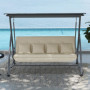 Kuddset För Hammock 170 x 100 cm Beige