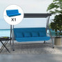 Kuddset För Hammock 170 x 100 cm Blå