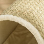 Kattsång med klösbräda, tunnel & kudde 41×38×43 cm – beige / furu /...