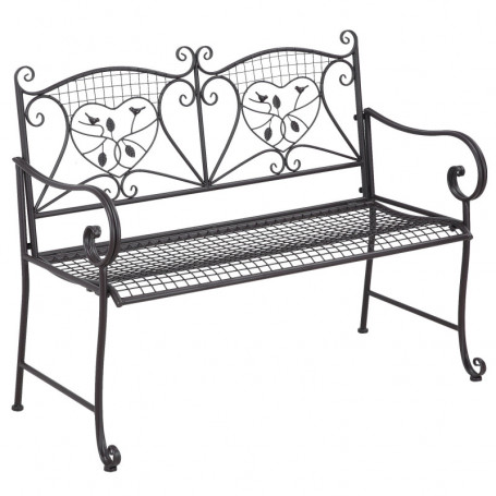 Trädgårdsbänk 2-sits Antik 114 x 53,5 x 91 cm