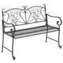 Trädgårdsbänk 2-sits Antik 114 x 53,5 x 91 cm