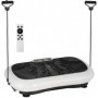 Vibrationsplatta med 99 steg, 2 fitnessband 73 x 40 x 13 cm Vit