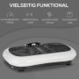Vibrationsplatta med 99 steg, 2 fitnessband 73 x 40 x 13 cm Vit
