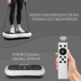 Vibrationsplatta med 99 steg, 2 fitnessband 73 x 40 x 13 cm Vit