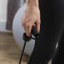 Vibrationsplatta med 99 steg, 2 fitnessband 73 x 40 x 13 cm Vit