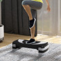 Aerobic Stepper 3-stegs Höjdjusterbar 80 x 31 x 20 cm Svart Grå