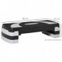 Stepbräda/aerobic stepper – 3 höjder 10/15/20 cm, halkfri yta, 80×3...