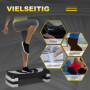 Aerobic Stepper 3-stegs Höjdjusterbar 80 x 31 x 20 cm Svart Grå