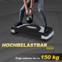 Stepbräda/aerobic stepper – 3 höjder 10/15/20 cm, halkfri yta, 80×3...