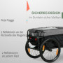 Cykel- och Lastvagn Med Dragstång 130 x 64 x 103 cm