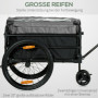 Cykel- och Lastvagn Med Dragstång 130 x 64 x 103 cm