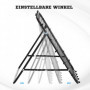 Rebounder till Football / Basket Justerbar Vinkel 96 x 80 x 96 cm Svart