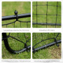 Rebounder till Football / Basket Justerbar Vinkel 96 x 80 x 96 cm Svart