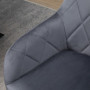 Sammet Fåtölj Alla Rum Retrodesign Grå