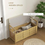 Bambu Sittbänk med Förvaringskista 100 x 40 x 60 cm