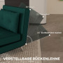 Bäddfåtölj Sammet Grön 3-in1 Design