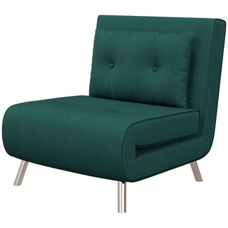 Bäddfåtölj Sammet Grön 3-in1 Design