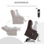 Relax Massagefåtölj med Ståhjälp - Brun