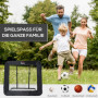 Rebounder Fotbollsmål Justerbar i 5 Nivåer 128 x 118 x 108-120 cm