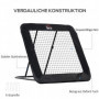 Rebounder Fotbollsmål Justerbar i 5 Nivåer 128 x 118 x 108-120 cm