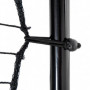 Rebounder Fotbollsmål Justerbar i 5 Nivåer 128 x 118 x 108-120 cm