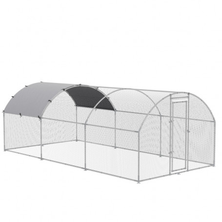 XXL Hönshus Frigående 570 x 280 x 197 cm, Passar 12-18 Höns