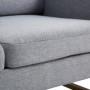Soffa 2-sits Vista med Stora Armstöd Ljusgrå 145 x 82 x 78 cm